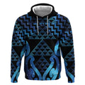 Taniko Motifs Matariki New Zealand Hoodie NZ Niho Taniwha Poutama