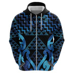 Taniko Motifs Matariki New Zealand Hoodie NZ Niho Taniwha Poutama