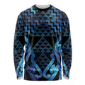 Taniko Motifs Matariki New Zealand Long Sleeve Shirt NZ Niho Taniwha Poutama