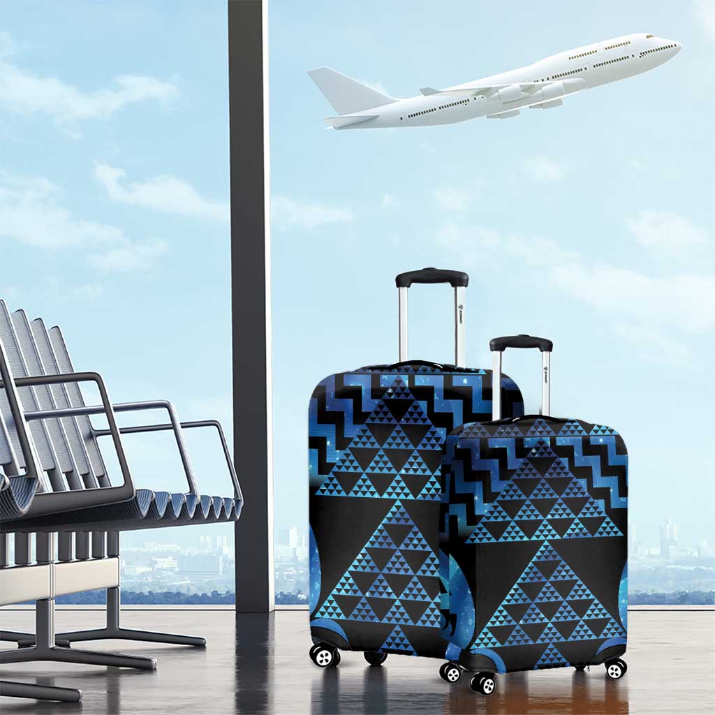 Taniko Motifs Matariki New Zealand Luggage Cover NZ Niho Taniwha Poutama