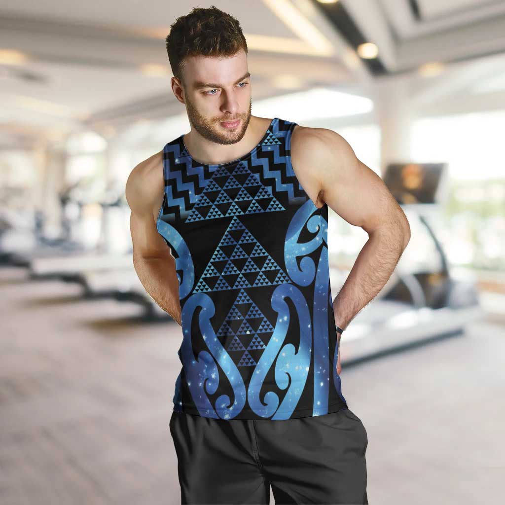 Taniko Motifs Matariki New Zealand Men Tank Top NZ Niho Taniwha Poutama