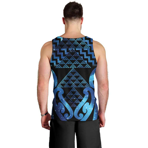 Taniko Motifs Matariki New Zealand Men Tank Top NZ Niho Taniwha Poutama