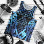 Taniko Motifs Matariki New Zealand Men Tank Top NZ Niho Taniwha Poutama