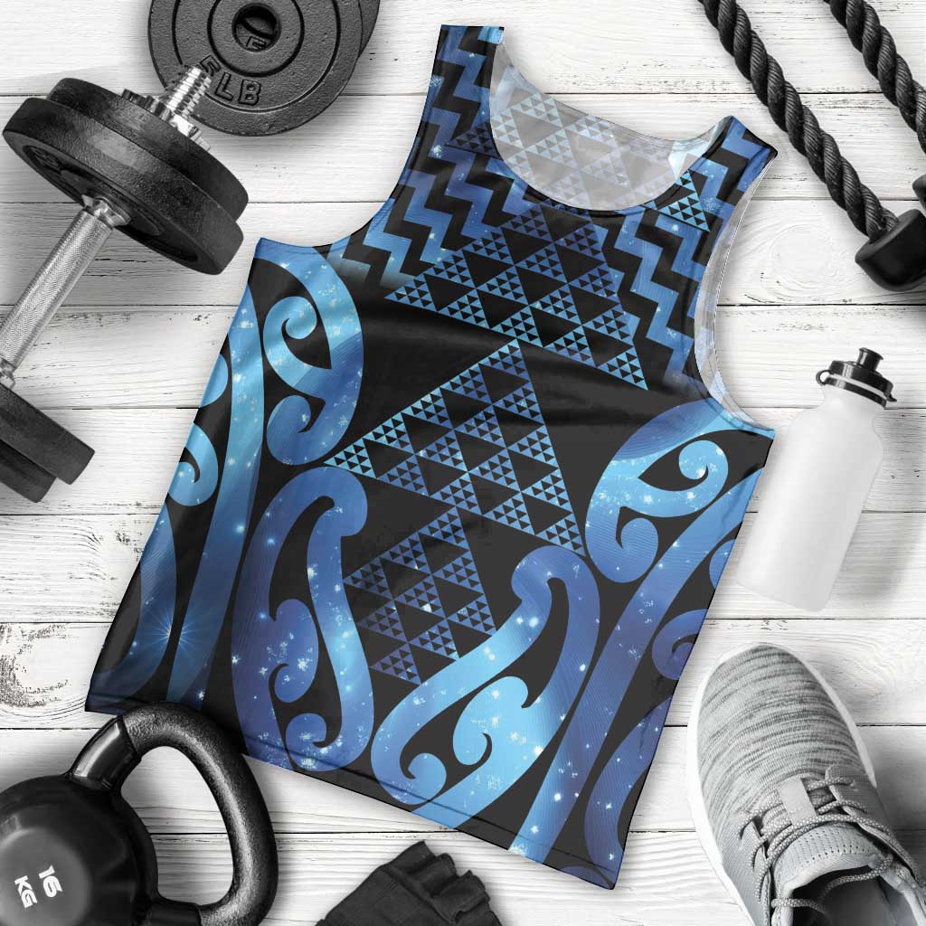 Taniko Motifs Matariki New Zealand Men Tank Top NZ Niho Taniwha Poutama