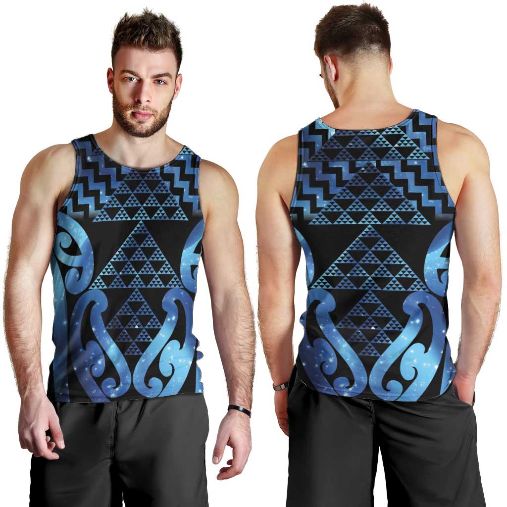 Taniko Motifs Matariki New Zealand Men Tank Top NZ Niho Taniwha Poutama