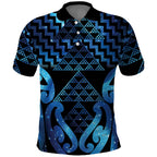 Taniko Motifs Matariki New Zealand Polo Shirt NZ Niho Taniwha Poutama