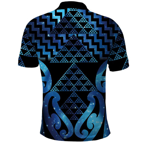 Taniko Motifs Matariki New Zealand Polo Shirt NZ Niho Taniwha Poutama