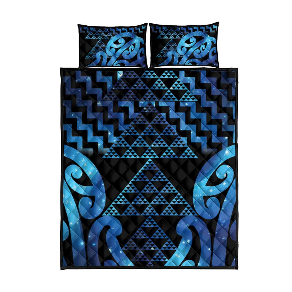 Taniko Motifs Matariki New Zealand Quilt Bed Set NZ Niho Taniwha Poutama
