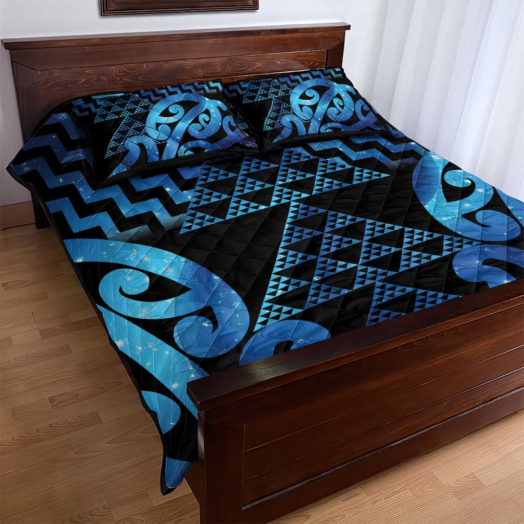 Taniko Motifs Matariki New Zealand Quilt Bed Set NZ Niho Taniwha Poutama
