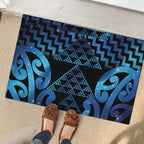 Taniko Motifs Matariki New Zealand Rubber Doormat NZ Niho Taniwha Poutama