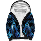 Taniko Motifs Matariki New Zealand Sherpa Hoodie NZ Niho Taniwha Poutama