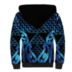 Taniko Motifs Matariki New Zealand Sherpa Hoodie NZ Niho Taniwha Poutama