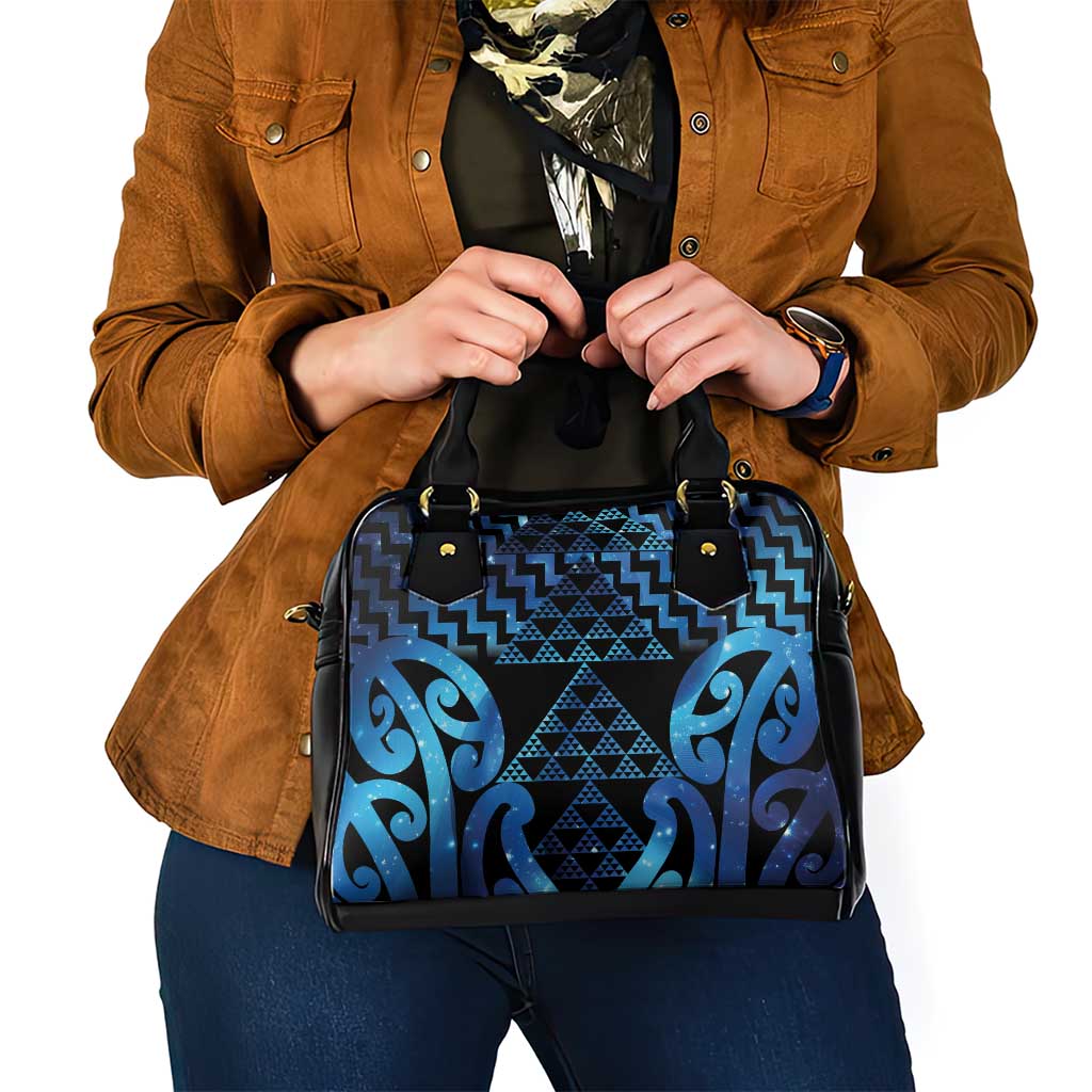 Taniko Motifs Matariki New Zealand Shoulder Handbag NZ Niho Taniwha Poutama