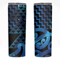 Taniko Motifs Matariki New Zealand Skinny Tumbler NZ Niho Taniwha Poutama