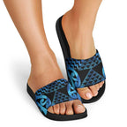 Taniko Motifs Matariki New Zealand Slide Sandals NZ Niho Taniwha Poutama