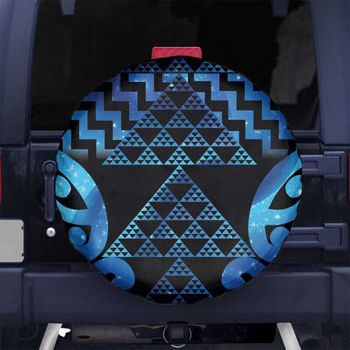 Taniko Motifs Matariki New Zealand Spare Tire Cover NZ Niho Taniwha Poutama