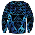 Taniko Motifs Matariki New Zealand Sweatshirt NZ Niho Taniwha Poutama