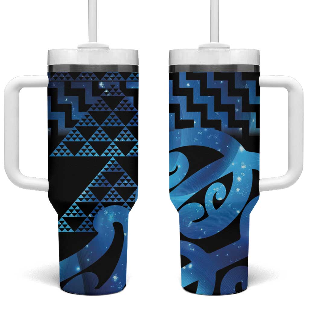 Taniko Motifs Matariki New Zealand Tumbler With Handle NZ Niho Taniwha Poutama