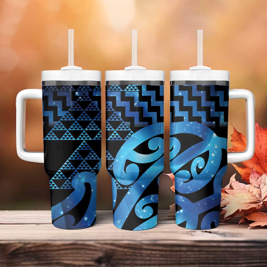 Taniko Motifs Matariki New Zealand Tumbler With Handle NZ Niho Taniwha Poutama