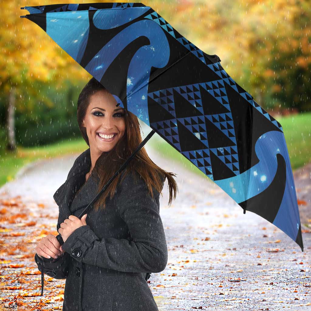 Taniko Motifs Matariki New Zealand Umbrella NZ Niho Taniwha Poutama