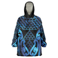 Taniko Motifs Matariki New Zealand Wearable Blanket Hoodie NZ Niho Taniwha Poutama