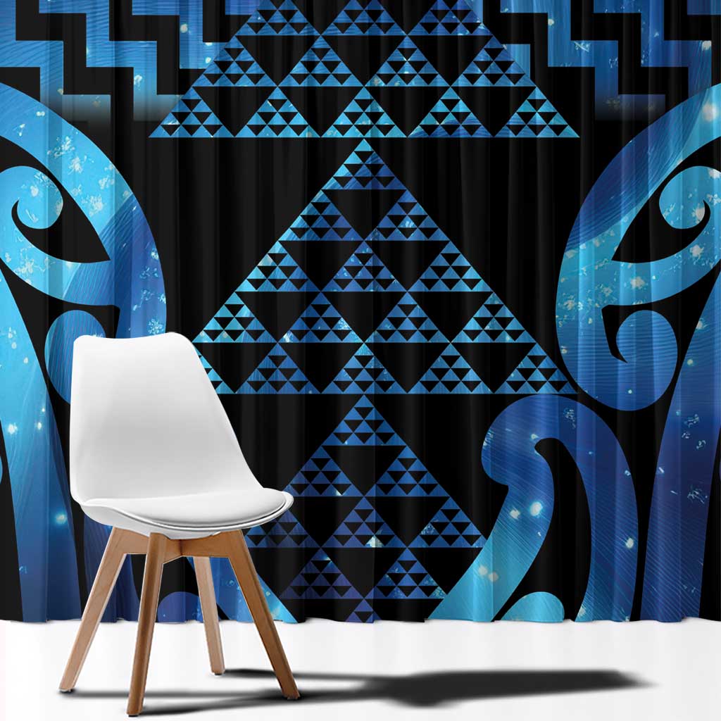 Taniko Motifs Matariki New Zealand Window Curtain NZ Niho Taniwha Poutama