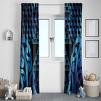 Taniko Motifs Matariki New Zealand Window Curtain NZ Niho Taniwha Poutama