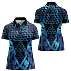 Taniko Motifs Matariki New Zealand Women Polo Shirt NZ Niho Taniwha Poutama