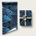 Taniko Motifs Matariki New Zealand Wrapping Paper NZ Niho Taniwha Poutama