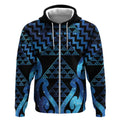 Taniko Motifs Matariki New Zealand Zip Hoodie NZ Niho Taniwha Poutama