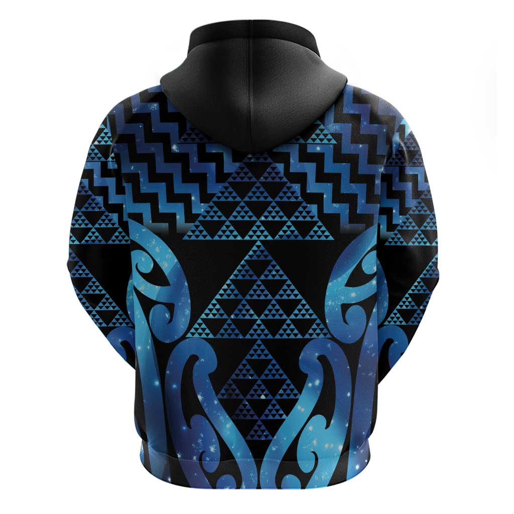 Taniko Motifs Matariki New Zealand Zip Hoodie NZ Niho Taniwha Poutama