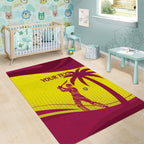 Custom West Indies Cricket Area Rug 2024 World Cup Go Windies