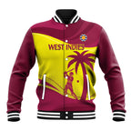 Custom West Indies Cricket Baseball Jacket 2024 World Cup Go Windies
