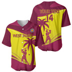Custom West Indies Cricket Baseball Jersey 2024 World Cup Go Windies