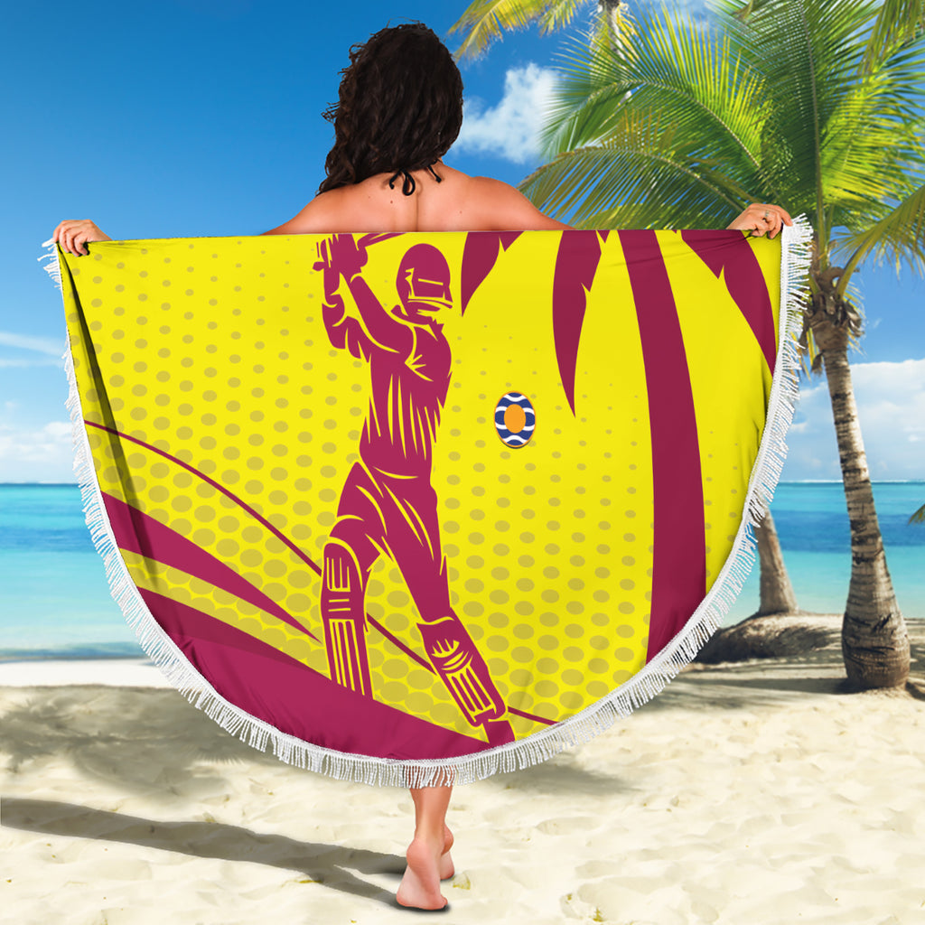 Custom West Indies Cricket Beach Blanket 2024 World Cup Go Windies