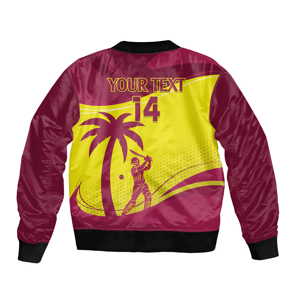 Custom West Indies Cricket Bomber Jacket 2024 World Cup Go Windies