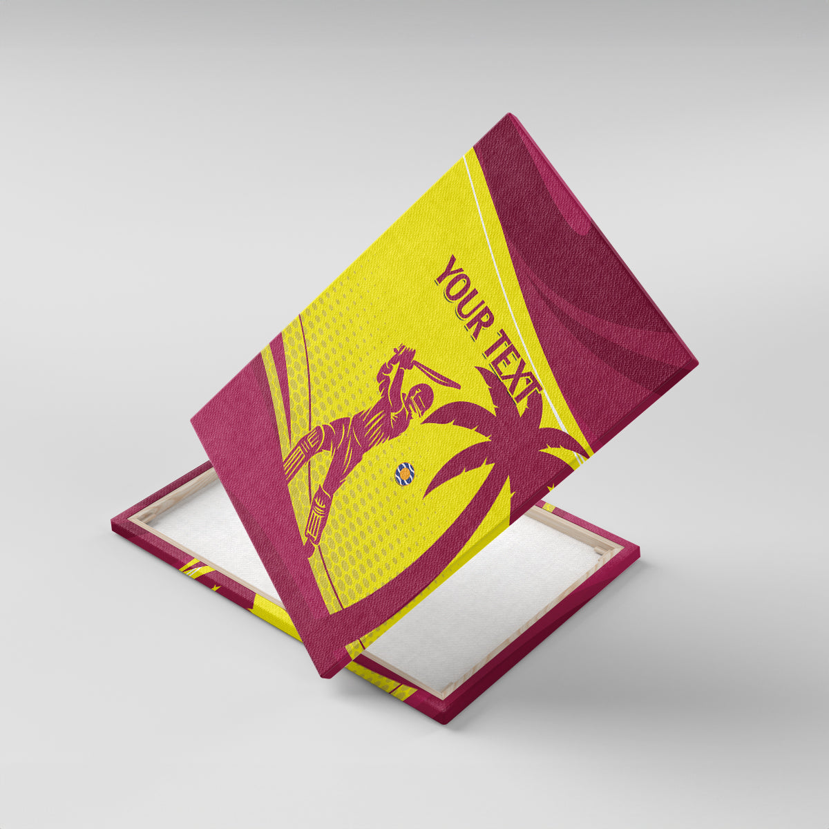 Custom West Indies Cricket Canvas Wall Art 2024 World Cup Go Windies