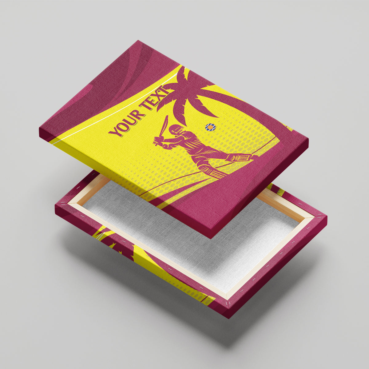 Custom West Indies Cricket Canvas Wall Art 2024 World Cup Go Windies