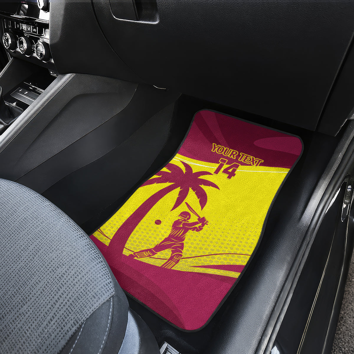 Custom West Indies Cricket Car Mats 2024 World Cup Go Windies