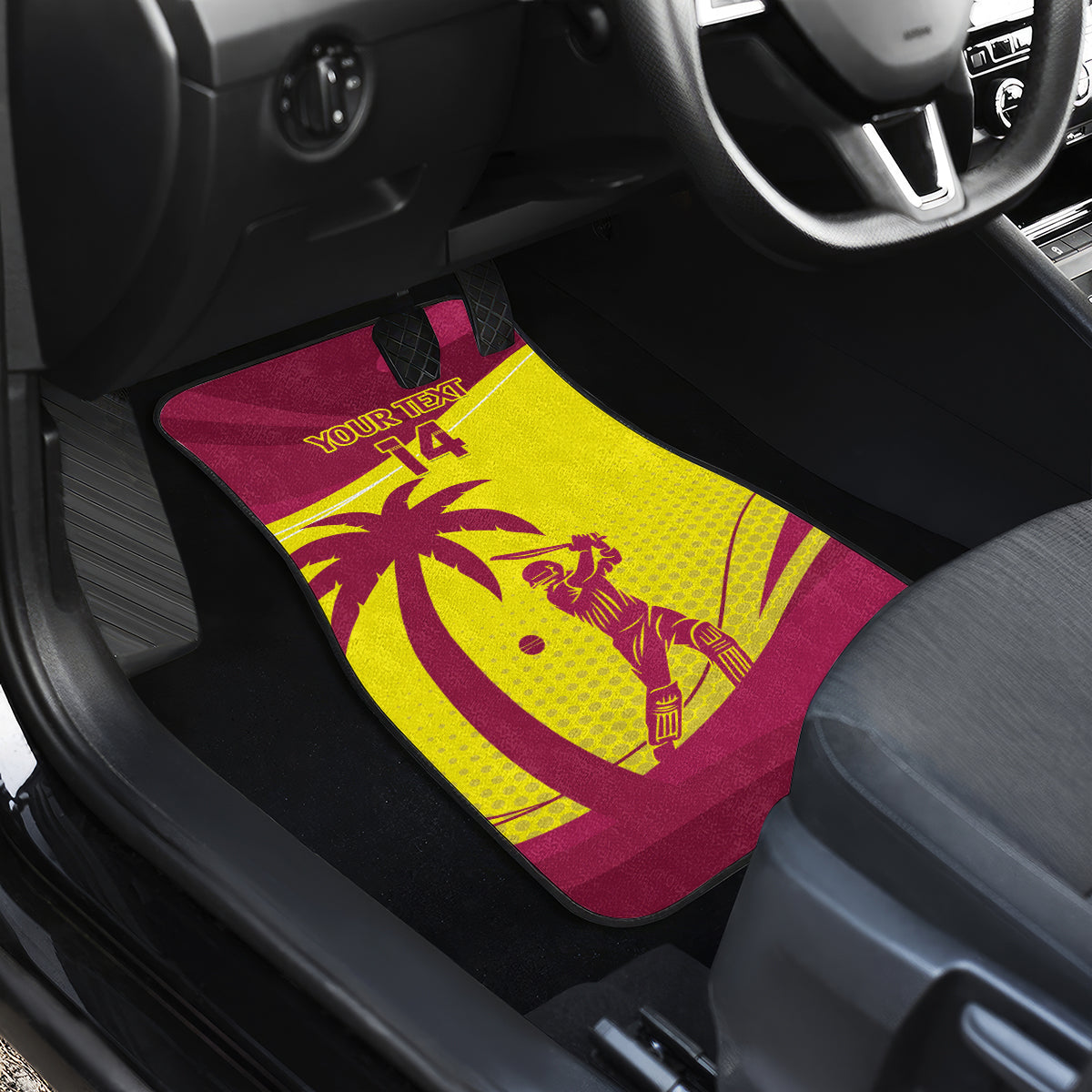Custom West Indies Cricket Car Mats 2024 World Cup Go Windies