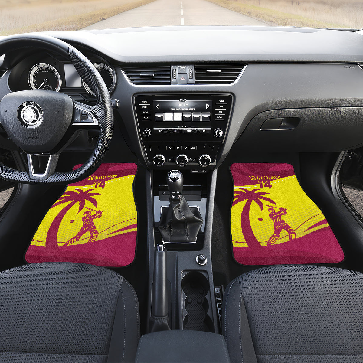 Custom West Indies Cricket Car Mats 2024 World Cup Go Windies