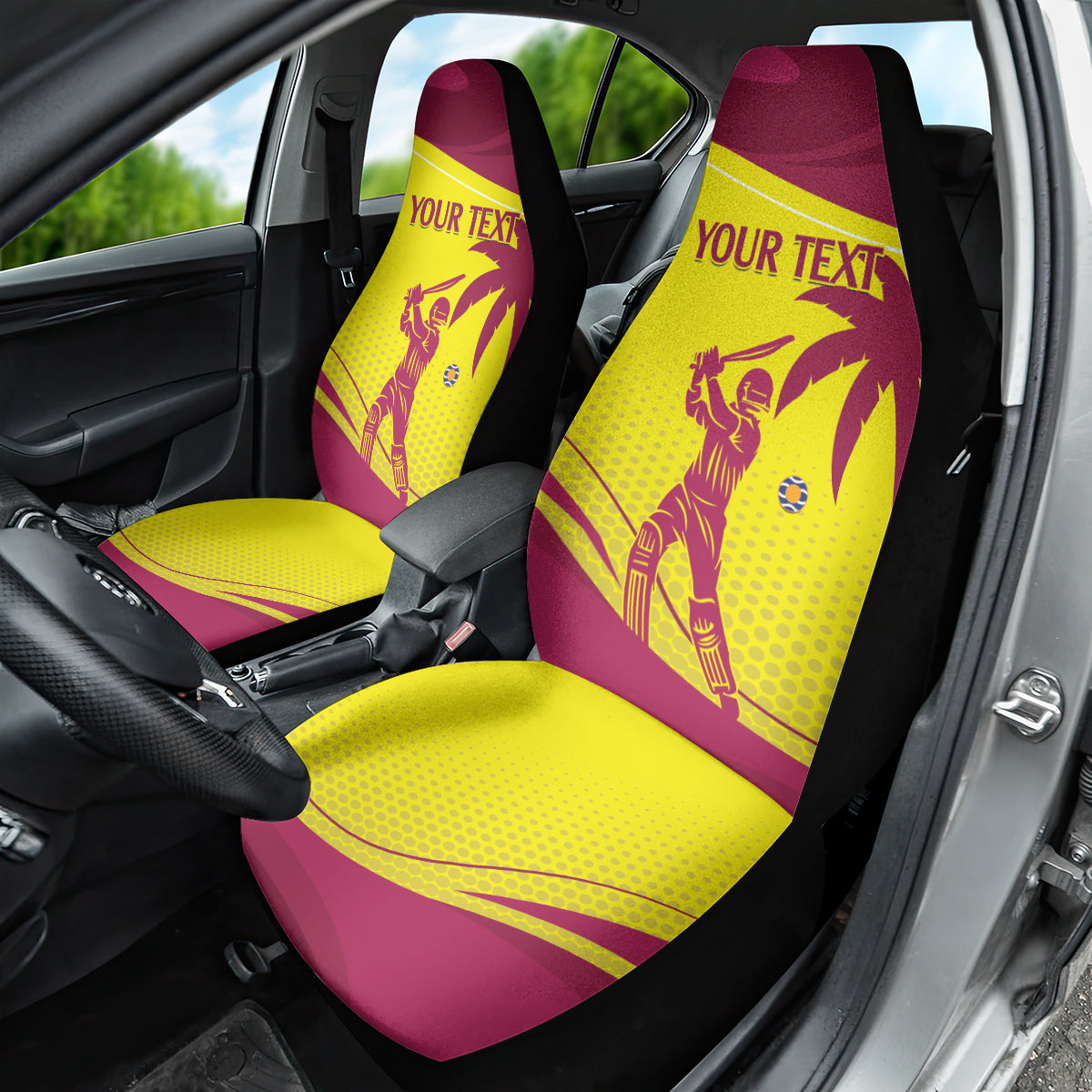 Custom West Indies Cricket Car Seat Cover 2024 World Cup Go Windies