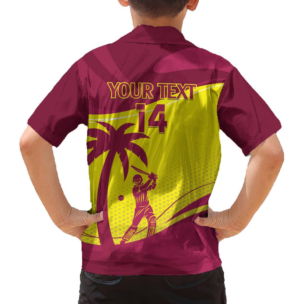 Custom West Indies Cricket Family Matching Long Sleeve Bodycon Dress and Hawaiian Shirt 2024 World Cup Go Windies