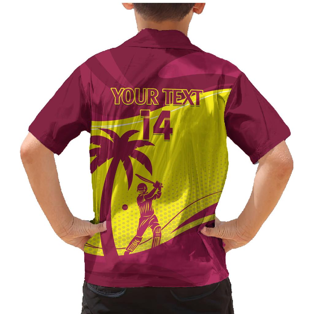 Custom West Indies Cricket Family Matching Mermaid Dress and Hawaiian Shirt 2024 World Cup Go Windies