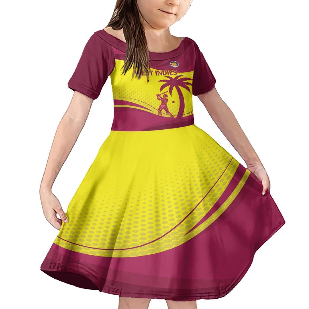 Custom West Indies Cricket Family Matching Mermaid Dress and Hawaiian Shirt 2024 World Cup Go Windies