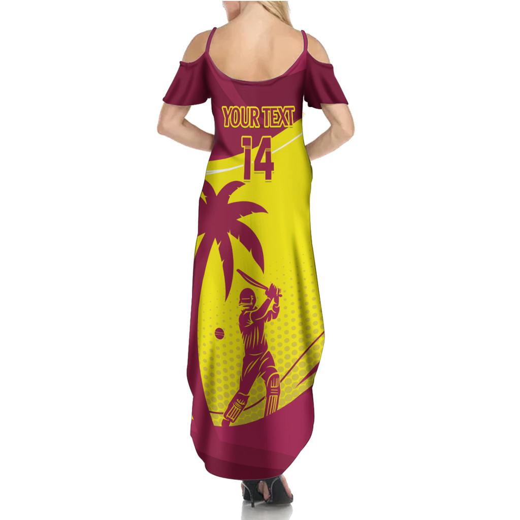 Custom West Indies Cricket Family Matching Summer Maxi Dress and Hawaiian Shirt 2024 World Cup Go Windies