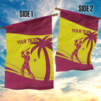 Custom West Indies Cricket Garden Flag 2024 World Cup Go Windies