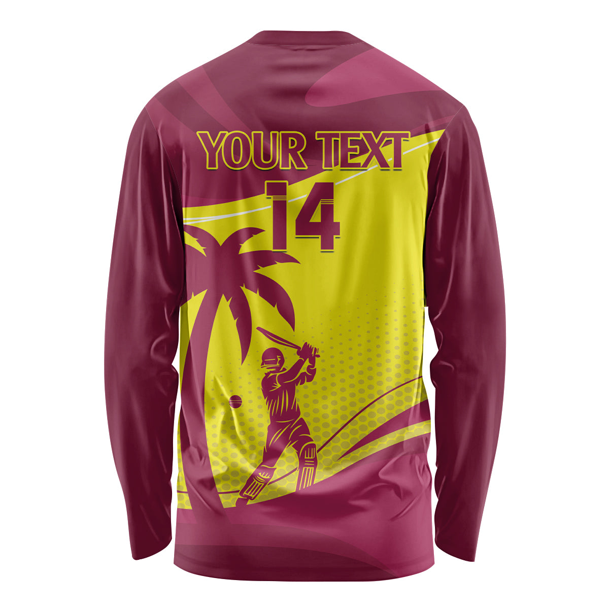 Custom West Indies Cricket Long Sleeve Shirt 2024 World Cup Go Windies