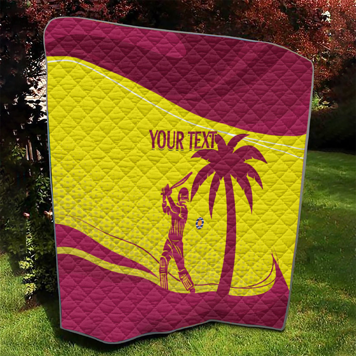 Custom West Indies Cricket Quilt 2024 World Cup Go Windies
