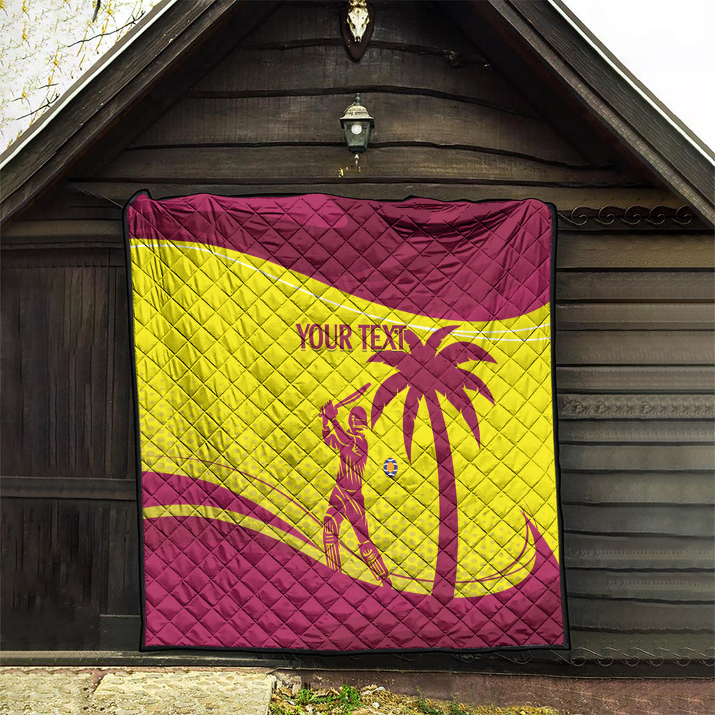 Custom West Indies Cricket Quilt 2024 World Cup Go Windies